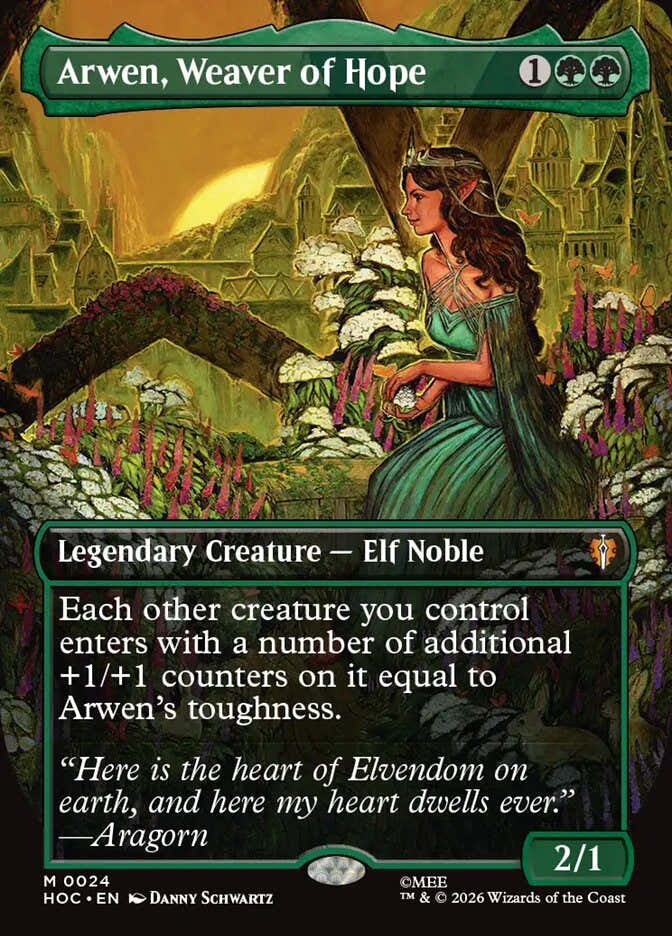 Arwen, Weaver of Hope 24 (The Hobbit: Eternal-Legal)  - Borderless Foil | Good Games Cannington