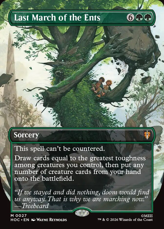 Last March of the Ents 27 (The Hobbit: Eternal-Legal)  - Borderless Foil | Good Games Cannington