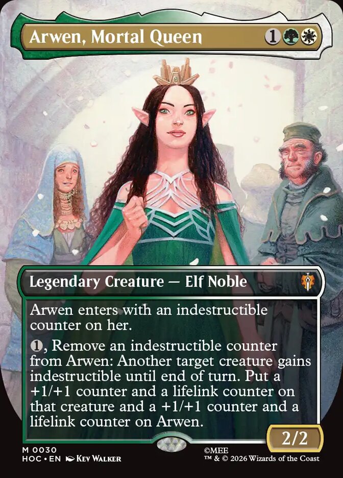 Arwen, Mortal Queen 30 (The Hobbit: Eternal-Legal)  - Borderless Foil | Good Games Cannington