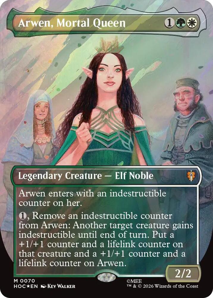 Arwen, Mortal Queen 70 (The Hobbit: Eternal-Legal)  - Borderless Surge Foil | Good Games Cannington
