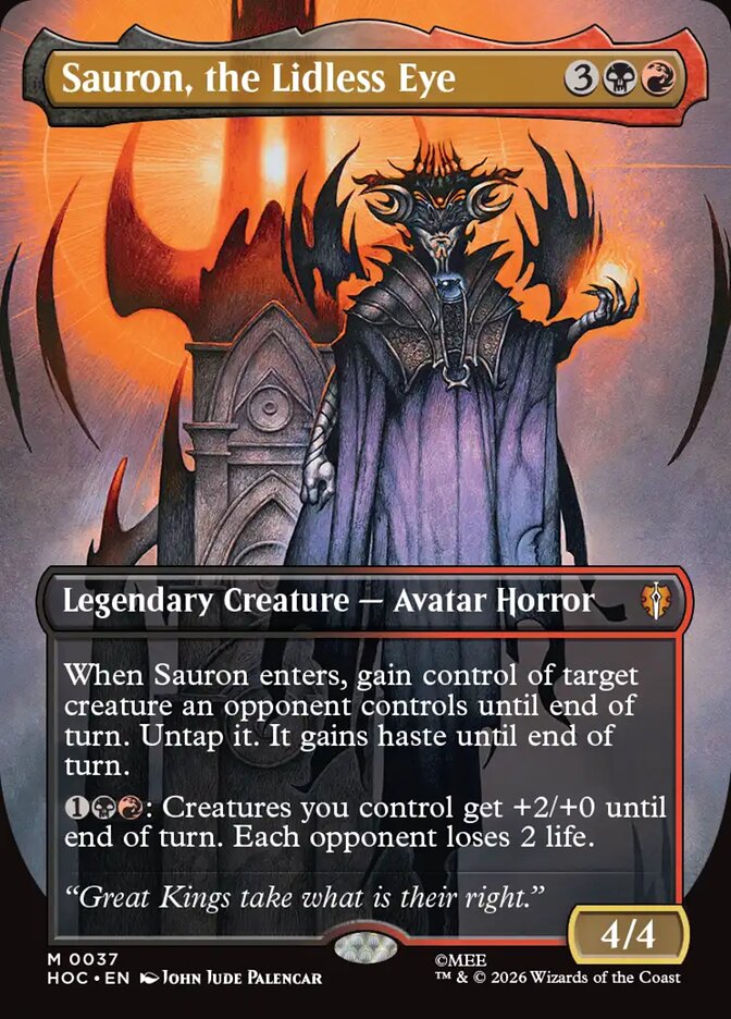 Sauron, the Lidless Eye 37 (The Hobbit: Eternal-Legal)  - Borderless Foil | Good Games Cannington