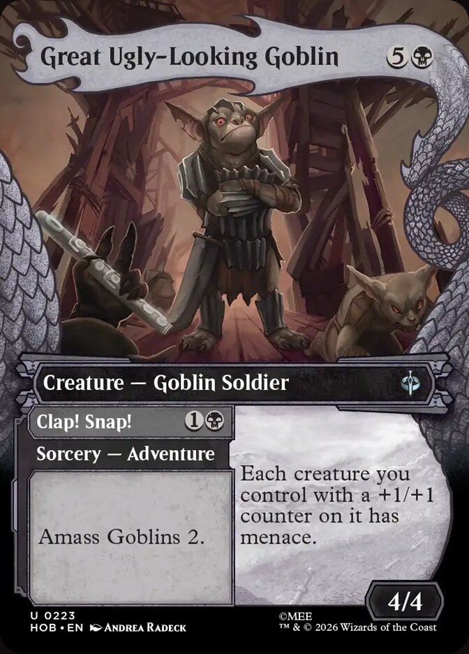 Great Ugly-Looking Goblin // Clap! Snap! 223 (The Hobbit)  - Showcase Foil | Good Games Cannington