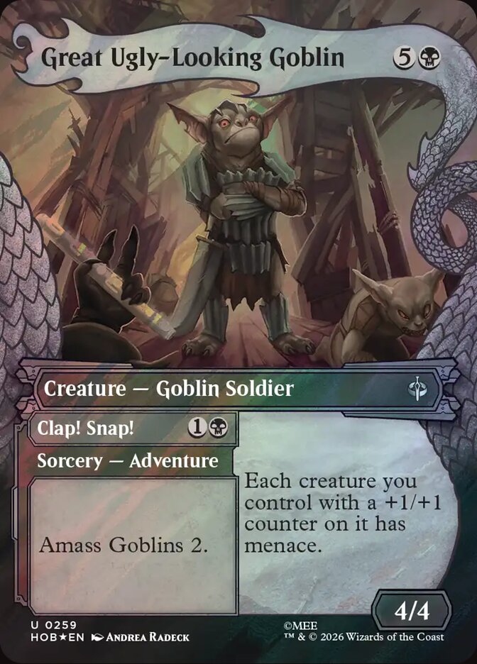 Great Ugly-Looking Goblin // Clap! Snap! 259 (The Hobbit)  - Showcase Surge Foil | Good Games Cannington