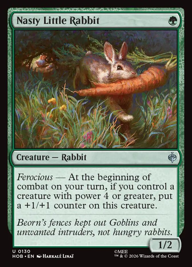 Nasty Little Rabbit 130 (The Hobbit)  - Foil | Good Games Cannington