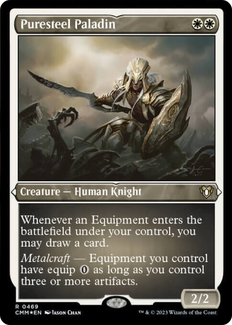 Puresteel Paladin (Foil Etched) [Commander Masters] | Good Games Cannington