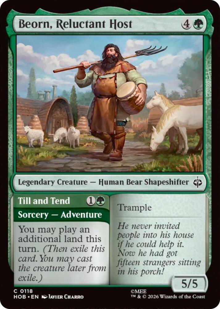 Beorn, Reluctant Host // TIll and Tend 118 (The Hobbit)  - Foil | Good Games Cannington