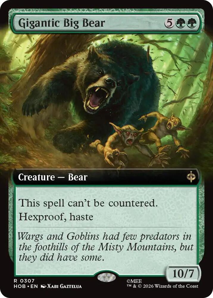 Gigantic Big Bear 307 (The Hobbit)  - Extended Art | Good Games Cannington