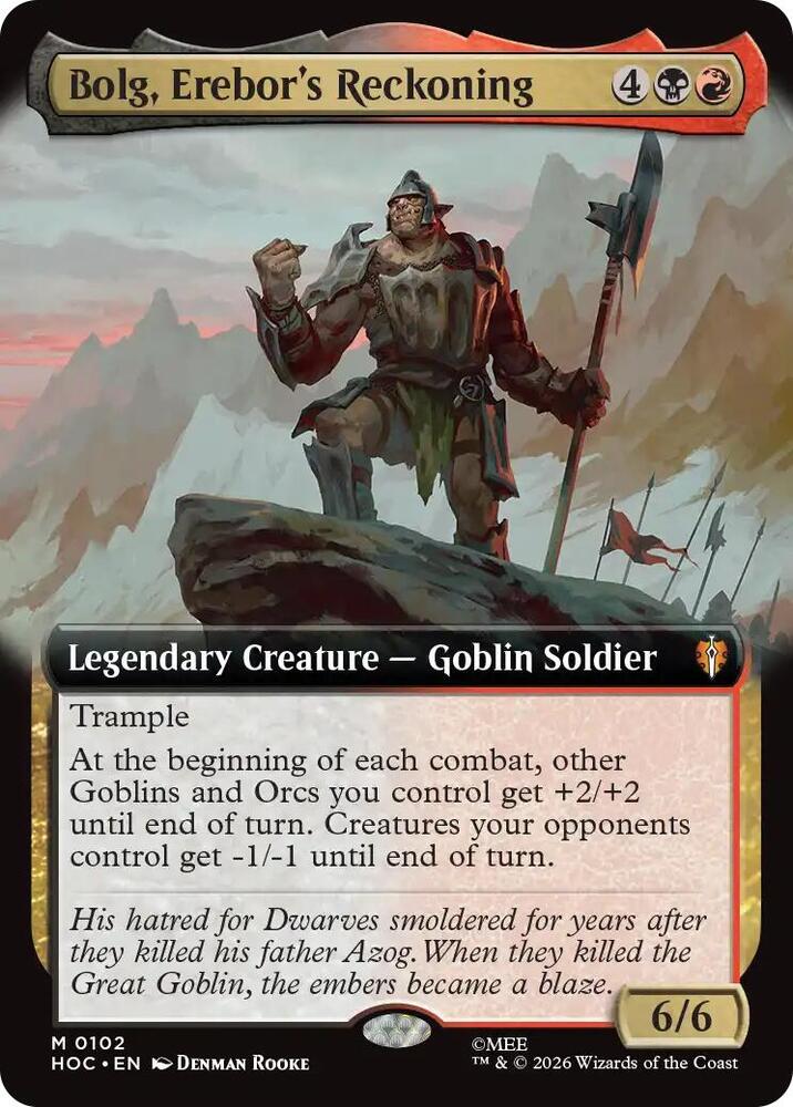 Bolg, Erebor's Reckoning 102 (The Hobbit: Eternal-Legal)  - Extended Art | Good Games Cannington