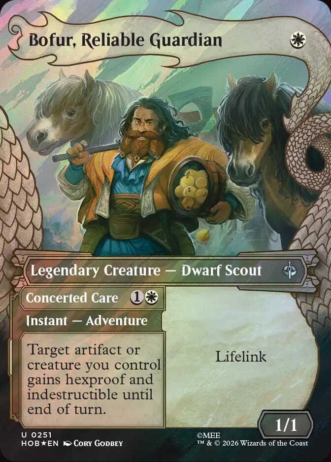 Bofur, Reliable Guardian // Concerted Care 251 (The Hobbit)  - Showcase Surge Foil | Good Games Cannington