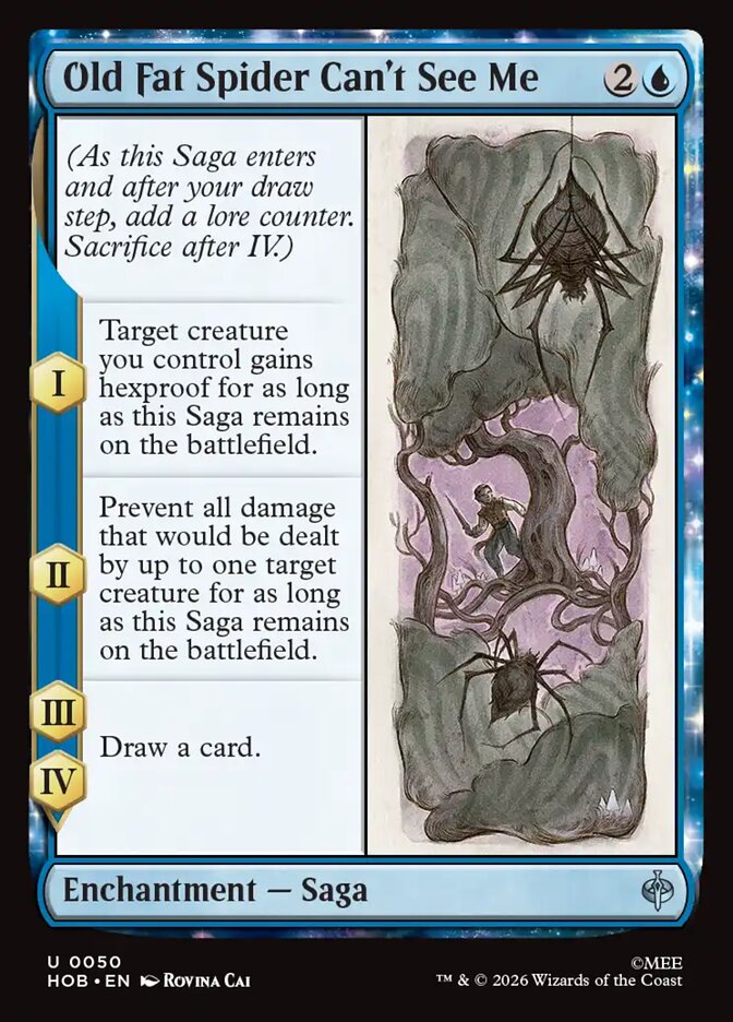 Old Fat Spider Can't See Me 50 (The Hobbit)  - Foil | Good Games Cannington