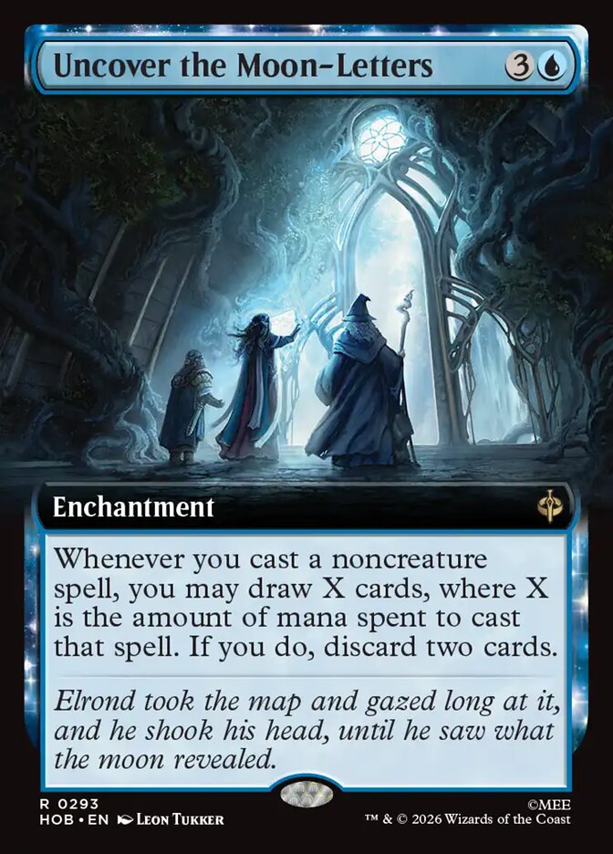Uncover the Moon-Letters 293 (The Hobbit)  - Extended Art Foil | Good Games Cannington