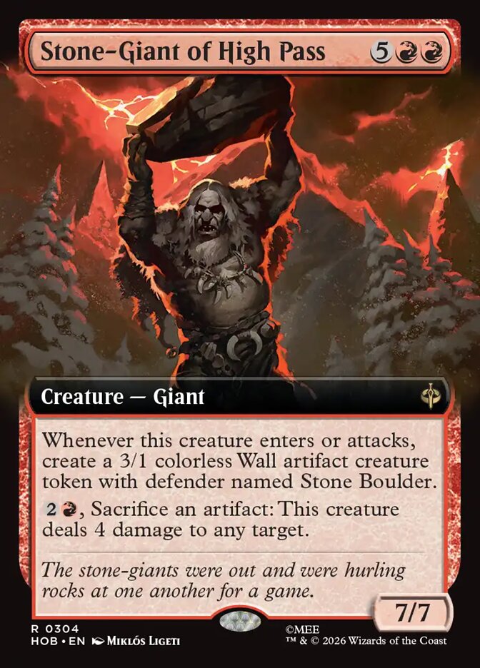 Stone-Giant of High Pass 304 (The Hobbit)  - Extended Art | Good Games Cannington