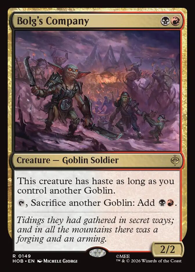 Bolg's Company 149 (The Hobbit)  - Foil | Good Games Cannington