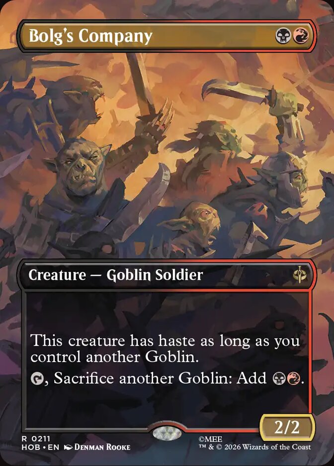 Bolg's Company 211 (The Hobbit)  - Borderless Foil | Good Games Cannington