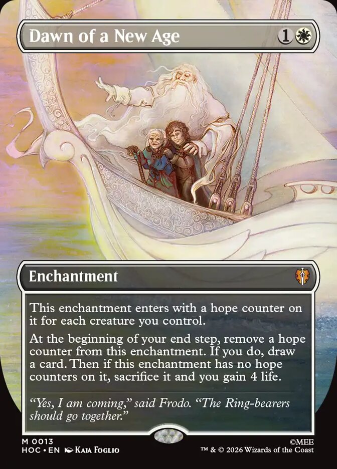 Dawn of a New Age 13 (The Hobbit: Eternal-Legal)  - Borderless Foil | Good Games Cannington