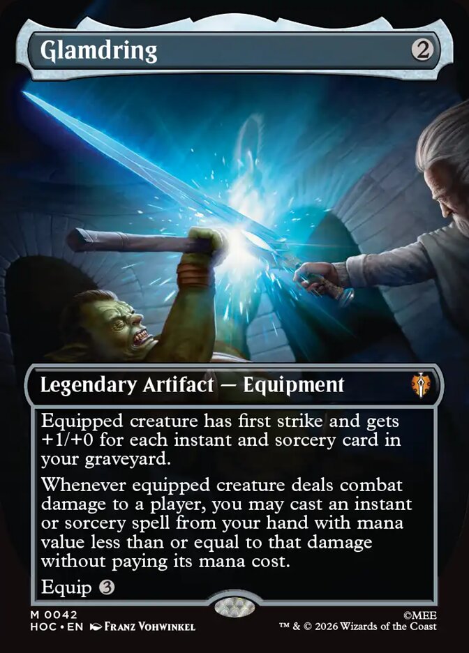Glamdring 42 (The Hobbit: Eternal-Legal)  - Borderless Foil | Good Games Cannington