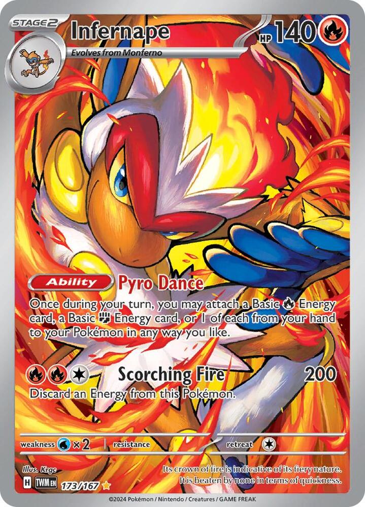 Infernape 173 167 173/167 (SV06: Twilight Masquerade)  - Holofoil | Good Games Cannington