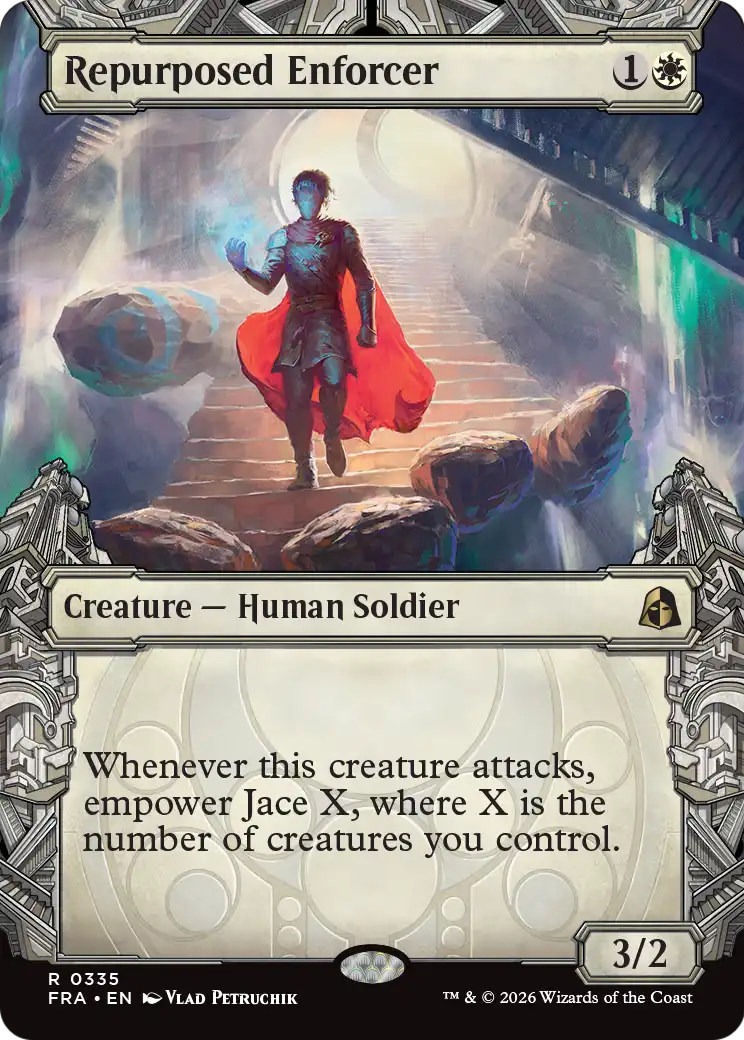 Repurposed Enforcer 335 (Reality Fracture)  - Showcase Foil | Good Games Cannington