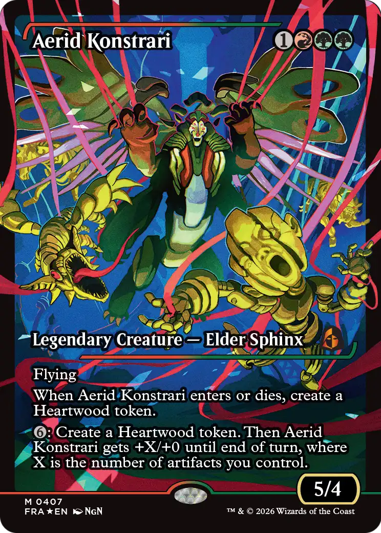 Aerid Konstrari 407 (Reality Fracture)  - Showcase Foil | Good Games Cannington