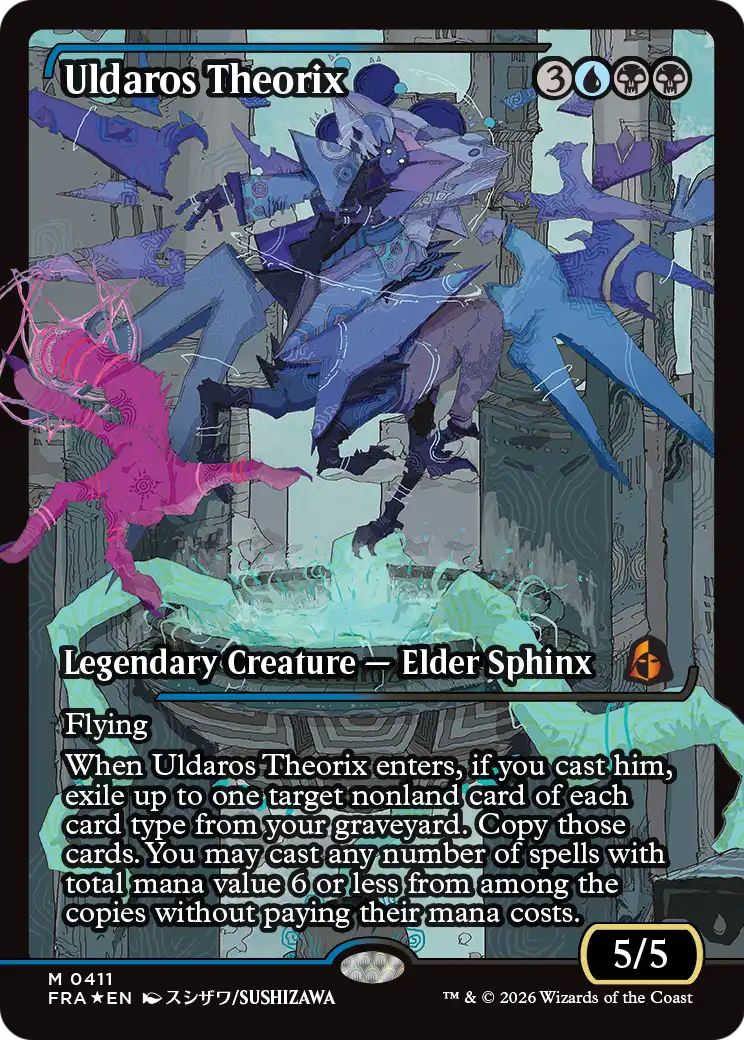 Uldaros Theorix 411 (Reality Fracture)  - Showcase Foil | Good Games Cannington