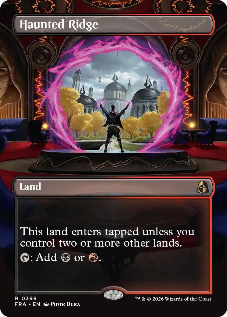 Haunted Ridge 398 (Reality Fracture)  - Borderless Foil | Good Games Cannington