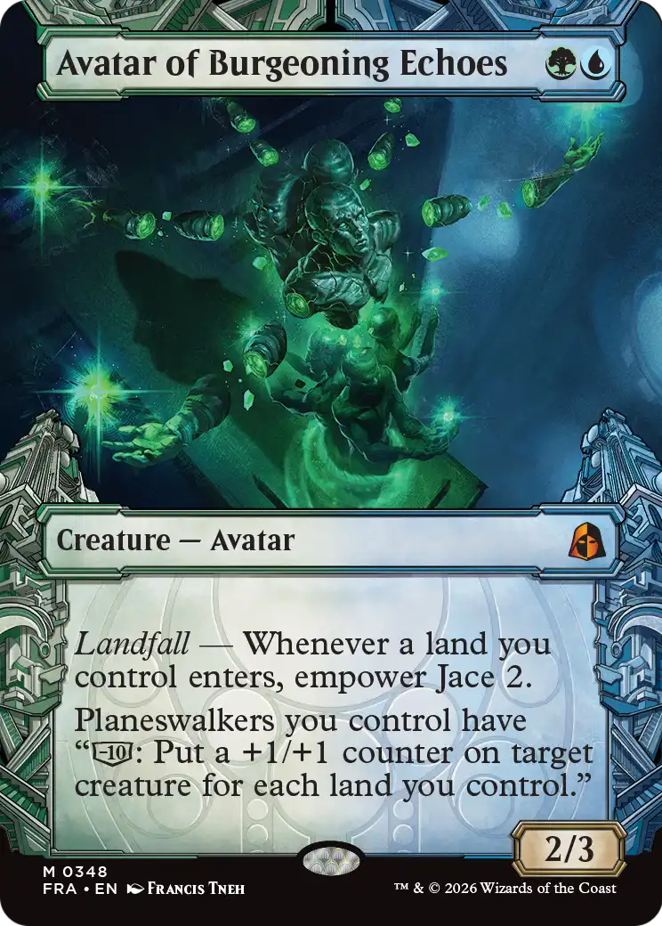 Avatar of Burgeoning Echoes 348 (Reality Fracture)  - Showcase Foil | Good Games Cannington