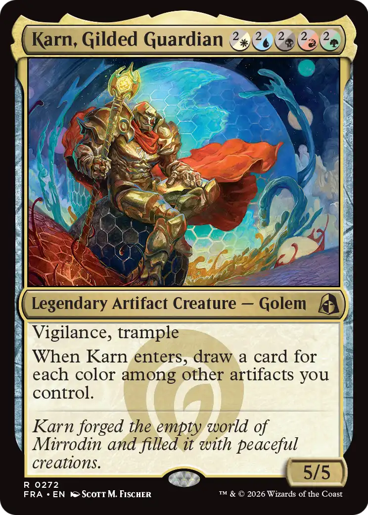 Karn, Gilded Guardian 272 (Reality Fracture)  | Good Games Cannington