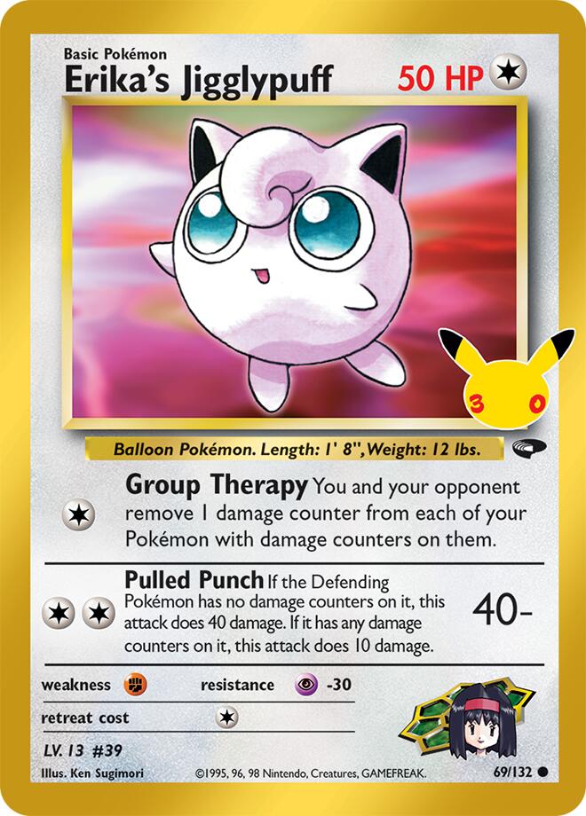 Erika's Jigglypuff 69/132 (ME: 30th Celebration Classic Collection)  - Holofoil | Good Games Cannington