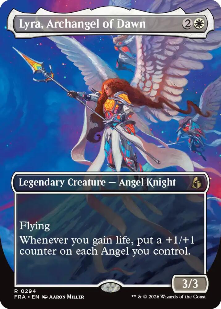 Lyra, Archangel of Dawn 294 (Reality Fracture)  - Borderless | Good Games Cannington