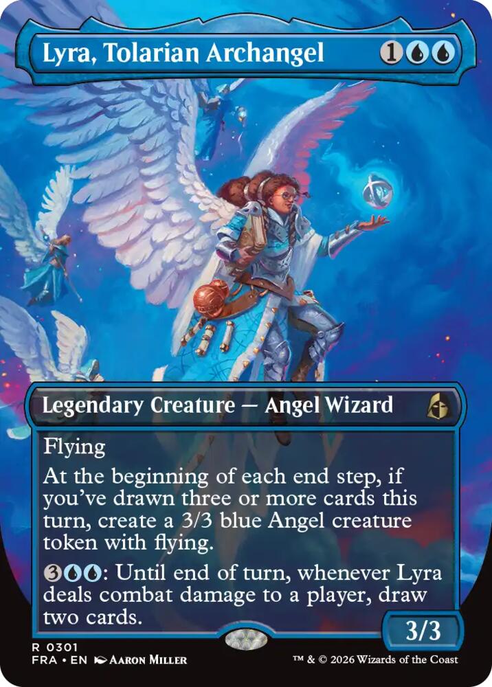 Lyra, Tolarian Archangel 301 (Reality Fracture)  - Borderless Foil | Good Games Cannington
