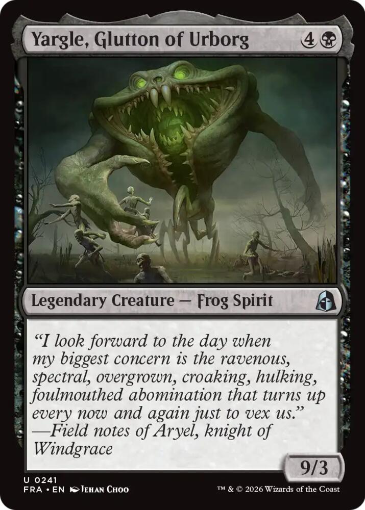 Yargle, Glutton of Urborg 241 (Reality Fracture)  - Foil | Good Games Cannington