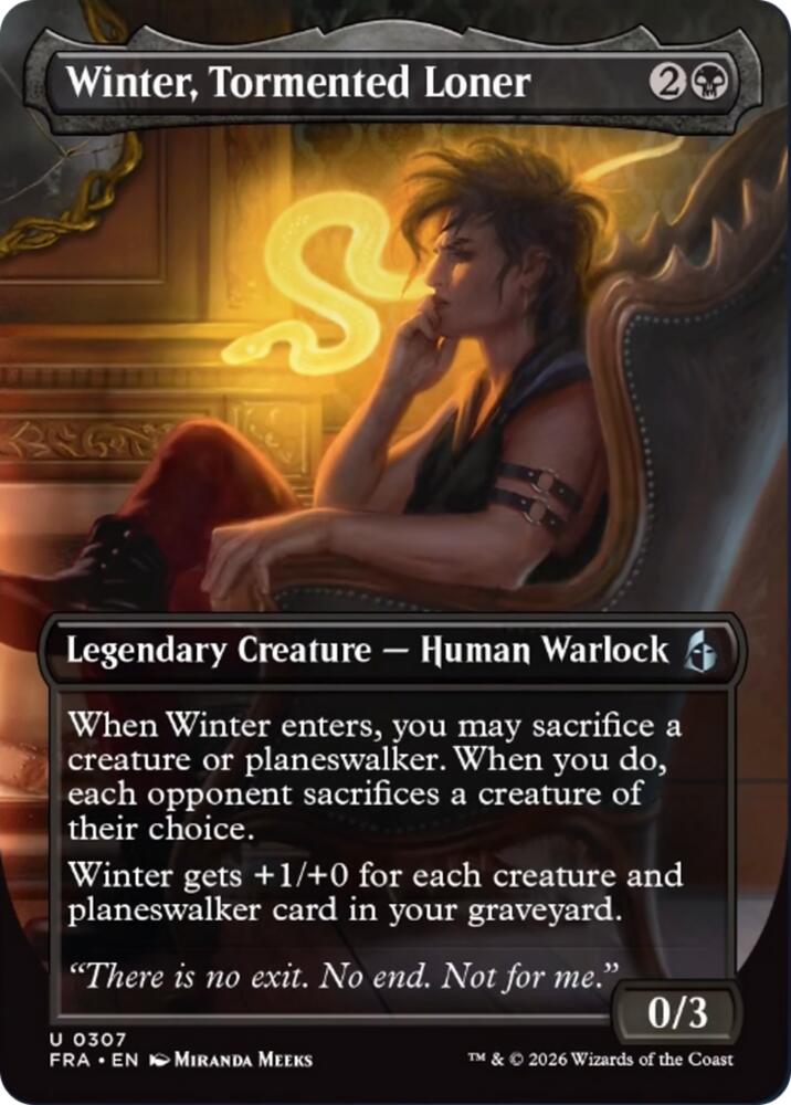Winter, Tormented Loner 307 (Reality Fracture)  - Borderless Foil | Good Games Cannington