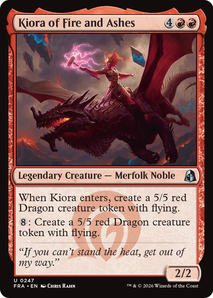 Kiora of Fire and Ashes 247 (Reality Fracture)  - Foil | Good Games Cannington