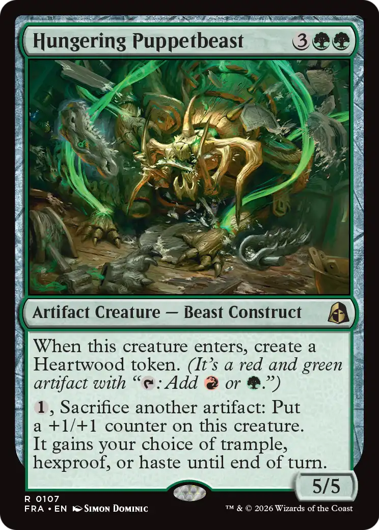 Hungering Puppetbeast 107 (Reality Fracture)  - Foil | Good Games Cannington