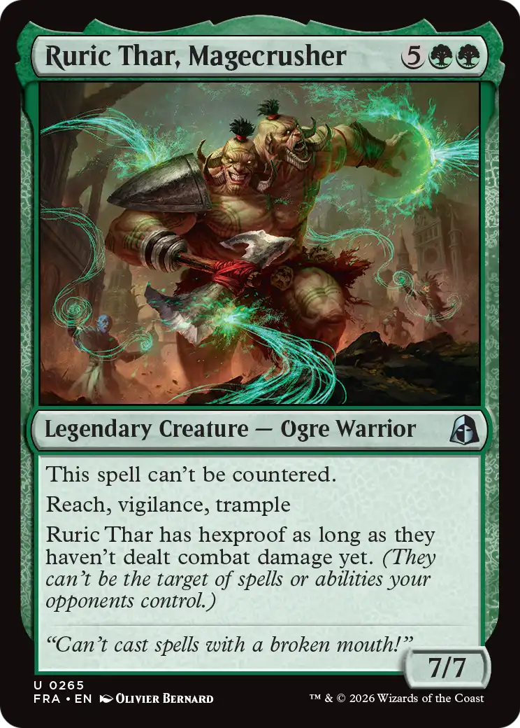 Ruric Thar, Magecrusher 265 (Reality Fracture)  - Foil | Good Games Cannington