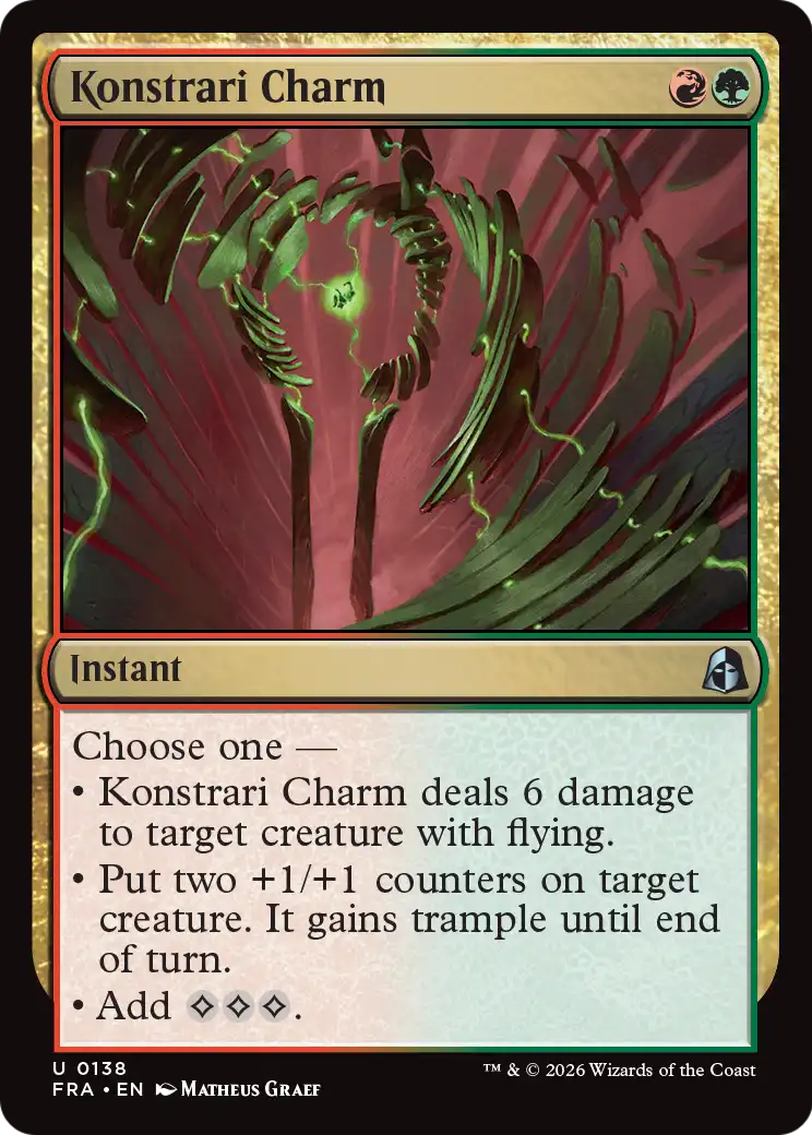 Konstrari Charm 138 (Reality Fracture)  - Foil | Good Games Cannington