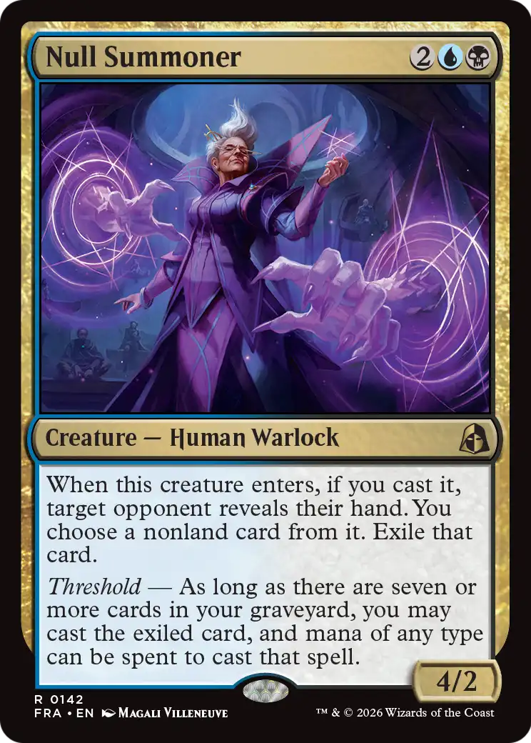 Null Summoner 142 (Reality Fracture)  - Foil | Good Games Cannington