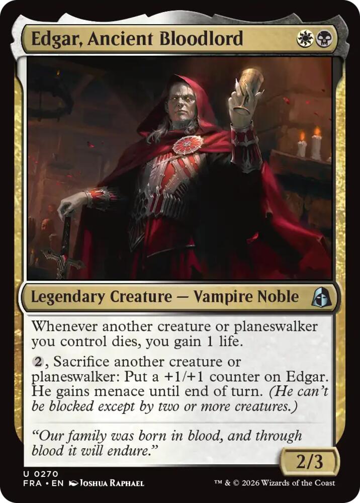 Edgar, Ancient Bloodlord 270 (Reality Fracture)  | Good Games Cannington