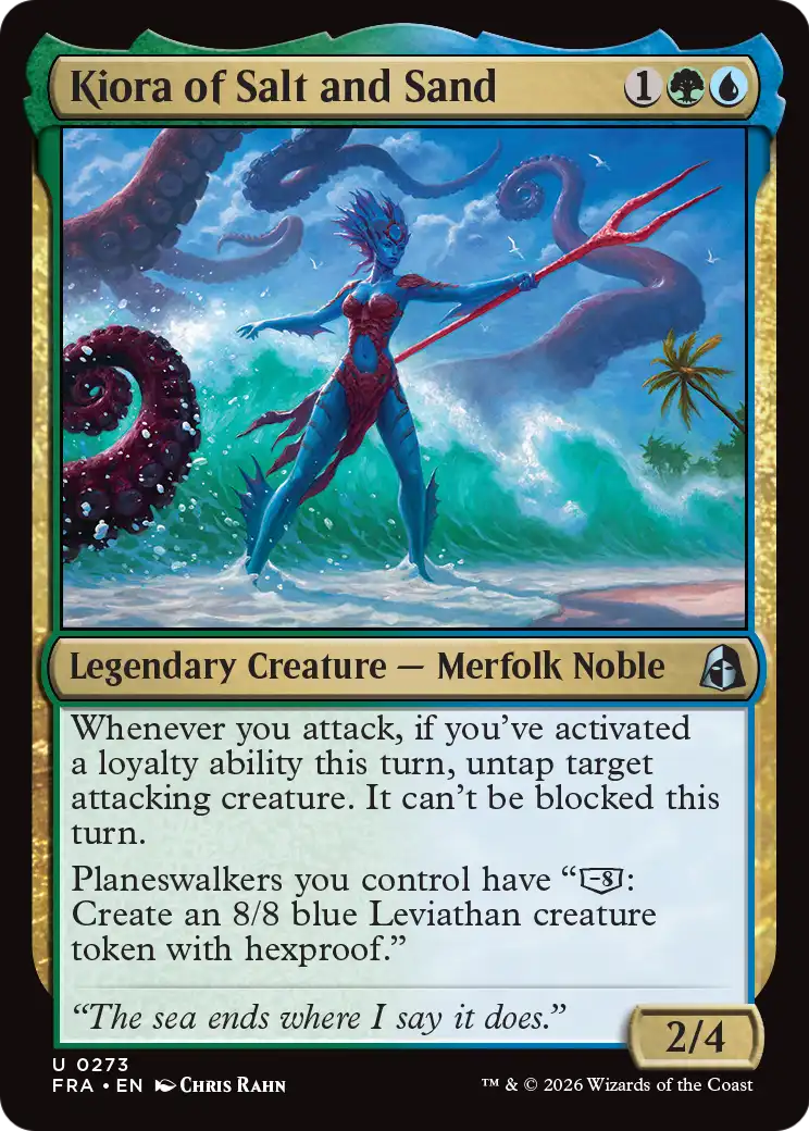 Kiora of Salt and Sand 273 (Reality Fracture)  - Foil | Good Games Cannington