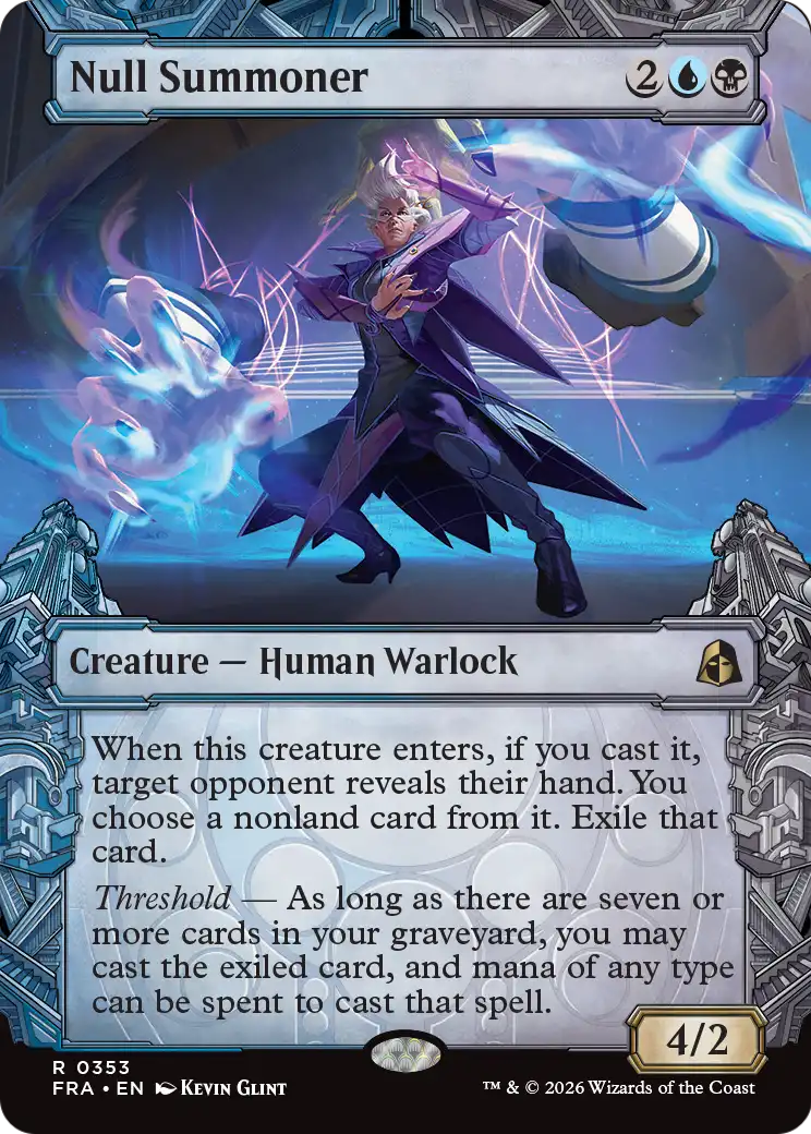 Null Summoner 353 (Reality Fracture)  - Showcase Foil | Good Games Cannington