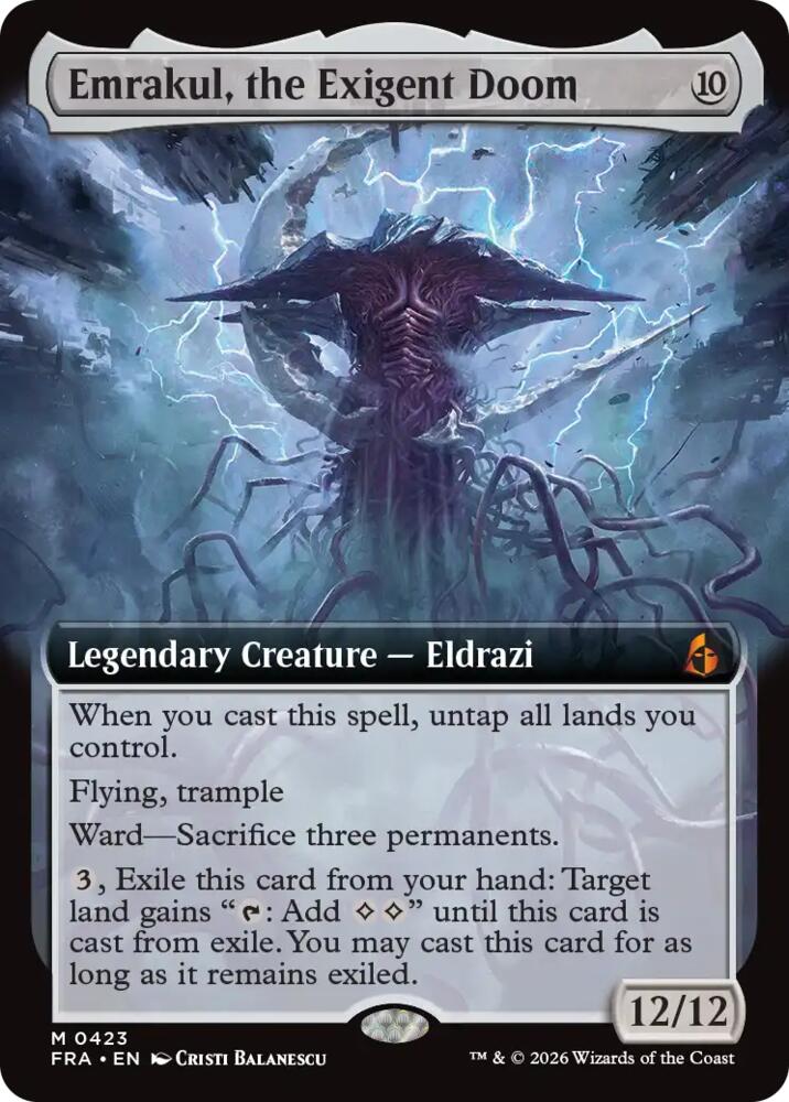Emrakul, the Exigent Doom 423 (Reality Fracture)  - Extended Art | Good Games Cannington