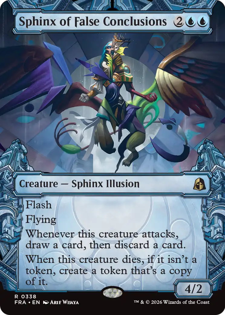 Sphinx of False Conclusions 338 (Reality Fracture)  - Showcase Foil | Good Games Cannington