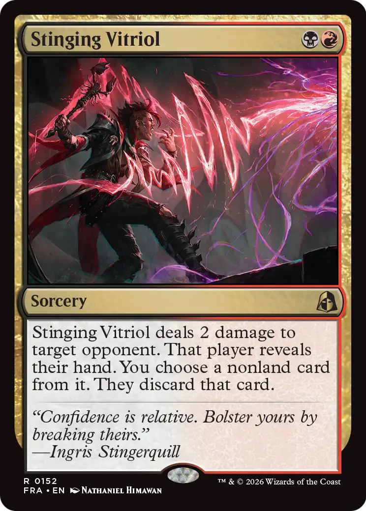 Stinging Vitriol 152 (Reality Fracture)  - Foil | Good Games Cannington