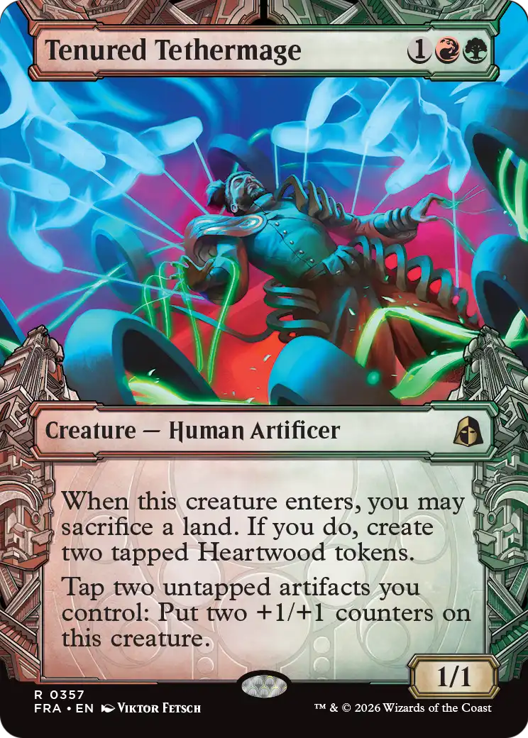Tenured Tethermage 357 (Reality Fracture)  - Showcase Foil | Good Games Cannington