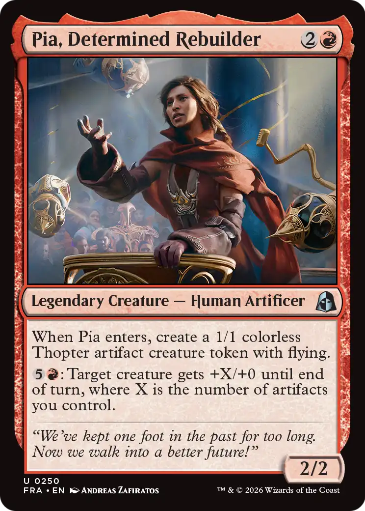 Pia, Determined Rebuilder 250 (Reality Fracture)  - Foil | Good Games Cannington