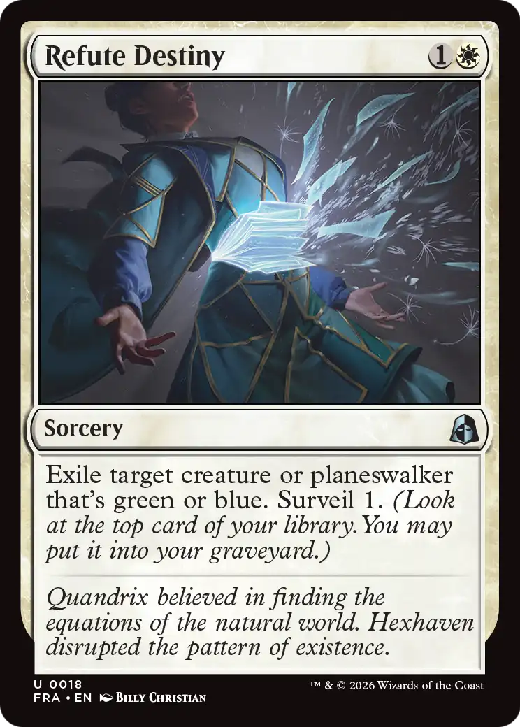 Refute Destiny 18 (Reality Fracture)  - Foil | Good Games Cannington