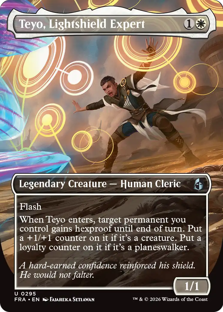 Teyo, Lightshield Expert 295 (Reality Fracture)  - Borderless Foil | Good Games Cannington