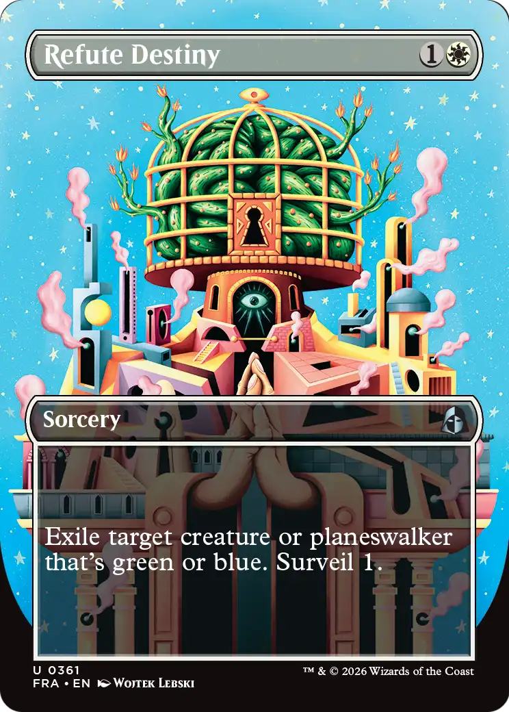 Refute Destiny 361 (Reality Fracture)  - Borderless Foil | Good Games Cannington