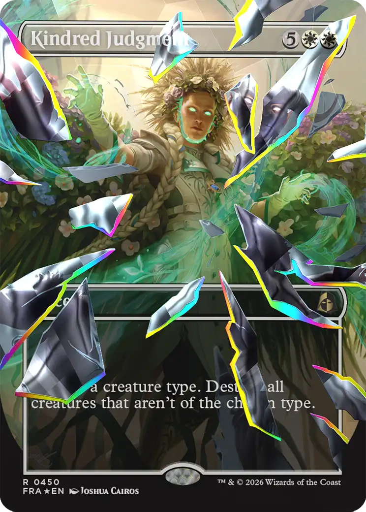 Kindred Judgment 450 (Reality Fracture)  - Borderless Facet Foil | Good Games Cannington