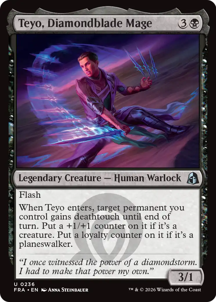 Teyo, Diamondblade Mage 236 (Reality Fracture)  - Foil | Good Games Cannington